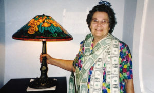 Lamp shade, custom stained glass