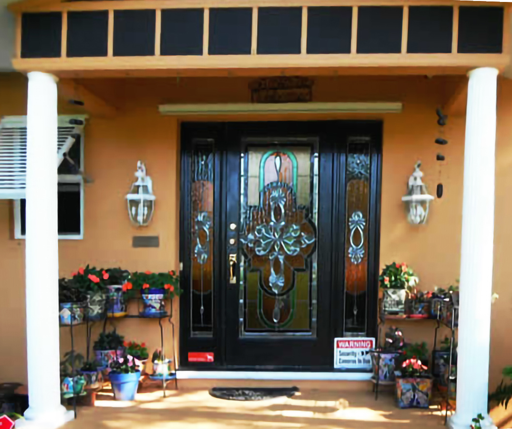 Portfolio Custom Stained Glass Entry Doors Entry Transoms Free Hanging Panels Cabinet Doors