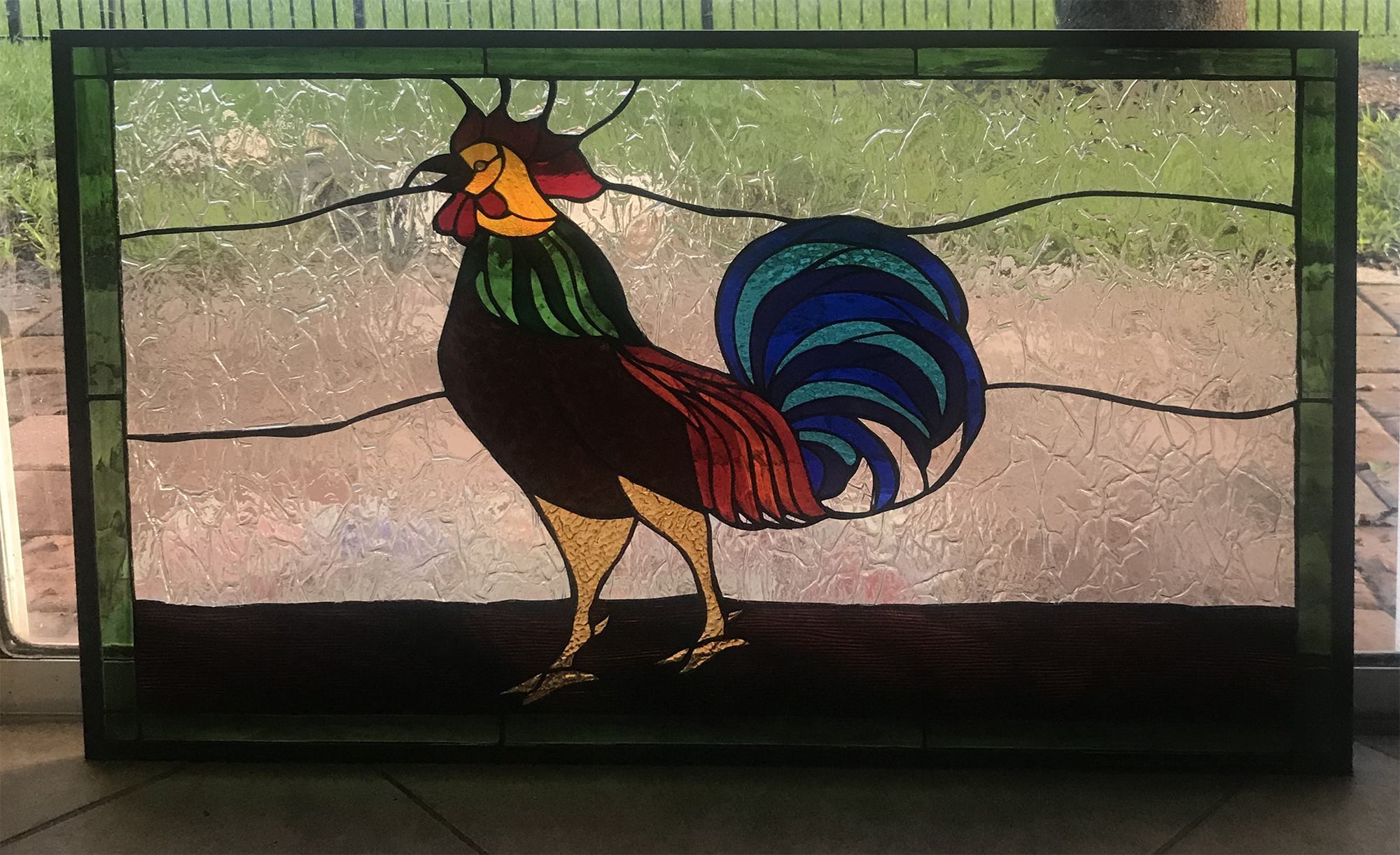 Rooster (Stained Glass Passion, Window
