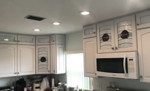 Stained glass shell cabinet doors, Stained Glass Passion, Vero Beach, Florida