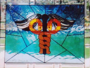 Caduceus, Stained Glass Passion, Vero Beach, Florida