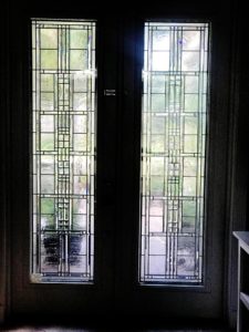 Entry Door, intertior view, Stained Glass Passion Vero Beach, Florida